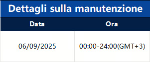 Notifica dell'aggiornamento del server